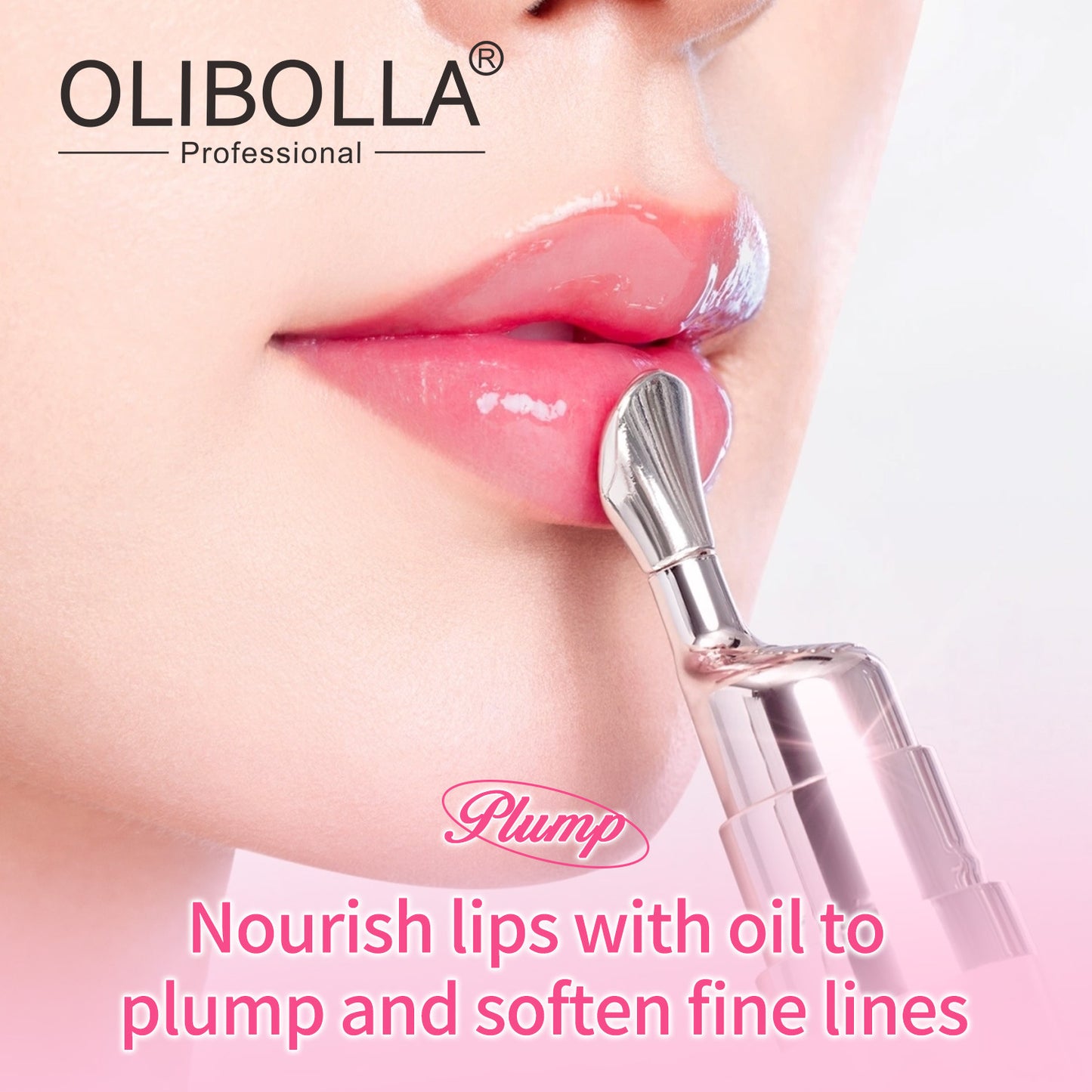 OLIBOLLA Mirror Gloss Lip Serum | Plumping & Hydrating with Metal Wand