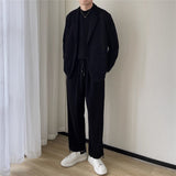 Advbridge Men‘s Wintern outfits suit Draping Thick High-Grade Corduroy Suit Suit Men's Business Loose Autumn and Winter Casual Korean Style Suit Jacket Advbridge Men‘s Wintern outfits