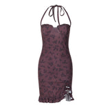 urban legends dress to impress Style Hot Selling Women's Clothing 2024 Summer New Fashion Sexy Lace Slim Tube Top Lace-up Dress