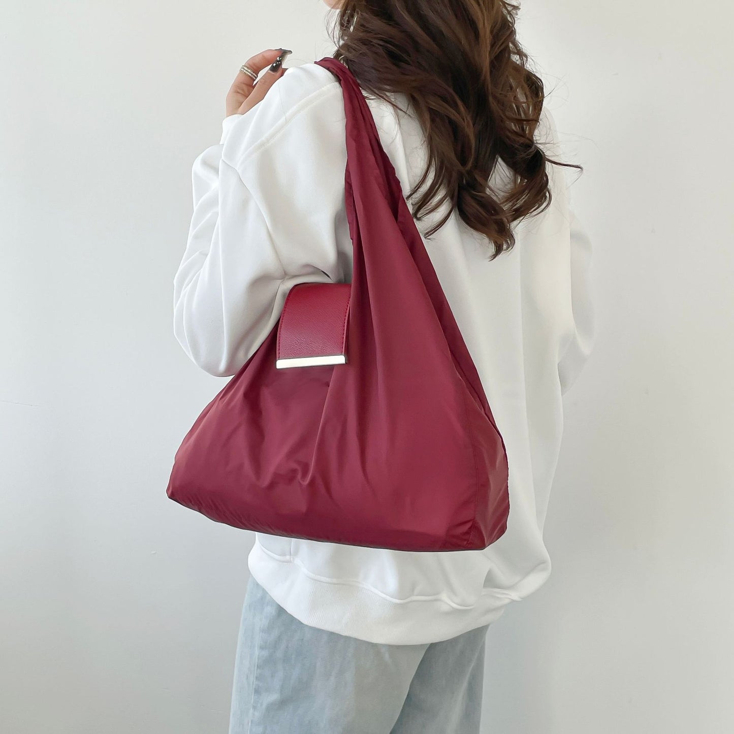 2-in-1 Vegan Leather Keychain & Foldable Tote Bag