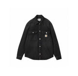 carhartt jacket outfit New Heavy Washed Pocket Workwear Denim Shirt Loose American Retro Coat Jacket