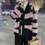 Advbridge Men‘s Wintern outfits streetwear men outfits Autumn and Winter V-neck Cardigan Star Sweater Men's and Women's Long-Sleeved Slim-Fit Trendy Couple Warm Button Knitted Sweater Advbridge Men‘s Wintern outfits