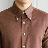 men’s fashion Elegant Standard Men's New Spring Trendy Harajuku Solid Color Artistic Lazy Trendy Shirt Long Sleeve Youth Popular Square Collar