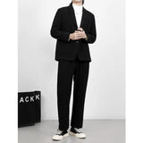 Advbridge Men‘s Wintern outfits suit Draping Thick High-Grade Corduroy Suit Suit Men's Business Loose Autumn and Winter Casual Korean Style Suit Jacket Advbridge Men‘s Wintern outfits
