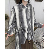 masc outfits Men's Blooming New Chinese Oblique Placket Shirt 