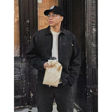 fall mens outfits American Retro Lapel Workwear Jacket Men's Spring and Autumn New Loose Top Pilot Detroit Coat