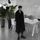 men fall outfits casual Winter Thickened Woolen Overcoat Men's Mid-Length Korean Style Loose Trendy Handsome over-the-Knee Trench Coat MX918-5155