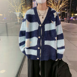 Advbridge Men‘s Wintern outfits streetwear men outfits Autumn and Winter V-neck Cardigan Star Sweater Men's and Women's Long-Sleeved Slim-Fit Trendy Couple Warm Button Knitted Sweater Advbridge Men‘s Wintern outfits