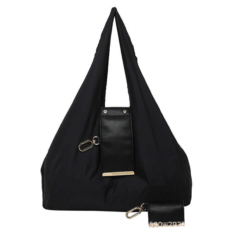 2-in-1 Vegan Leather Keychain & Foldable Tote Bag
