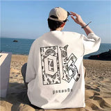 Advbridge Hip Hop Oversize Oversized Cotton T-shirt Short Sleeve