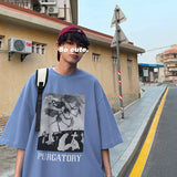 Advbridge Hip Hop Oversize Oversized Cotton T-shirt Short Sleeve