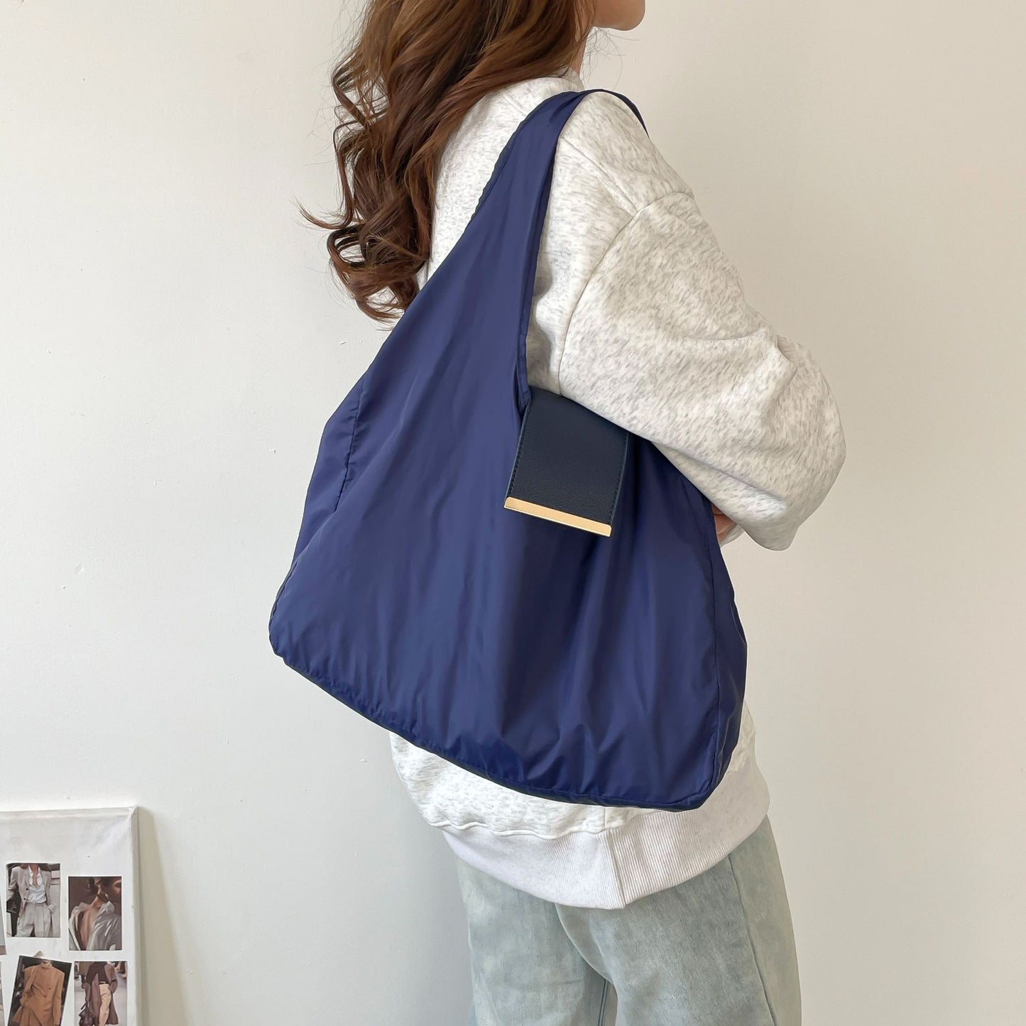 2-in-1 Vegan Leather Keychain & Foldable Tote Bag