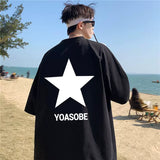 Advbridge Hip Hop Oversize Oversized Cotton T-shirt Short Sleeve