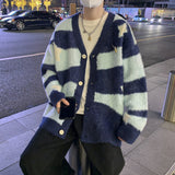 Advbridge Men‘s Wintern outfits streetwear men outfits Autumn and Winter V-neck Cardigan Star Sweater Men's and Women's Long-Sleeved Slim-Fit Trendy Couple Warm Button Knitted Sweater Advbridge Men‘s Wintern outfits