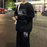 men fall outfits Waffle Youth Leisure Sports Suit Men's Spring and Autumn Sweater Sports Pants New Trendy Men's Two-Piece Suit