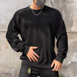 fall outfits 2024 Temu Spring and Autumn Men's Sweater Outer Wear Loose plus Size Terry Sweater Men's Solid Color Casual Jacket