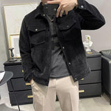 men fall outfits casual Winter Woolen Coat Men's Short Lapel Autumn and Winter New Fashion Brand Light Mature Men's Woolen Jacket