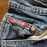 90s fashion men Personalized Graffiti Printed American Retro Street Denim Shorts Casual Loose Distressed Washed Half Pants