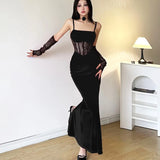Advbridge Sexy Bodycon Velvet Dresses for Women Spaghetti Strap Corset Slim Waist Slit Evening Party Dress Prom Robe Christmas Vestidos
