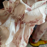 Advbridge Long Sleeve Midi Dress Women Sweet Princess Girls Floral Print Flattering Waist Bow Square Collar Spring Design Elegant Temper