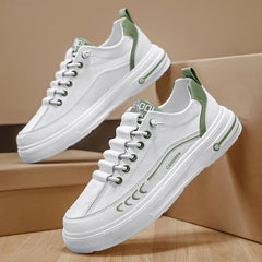 ADVBRIDGE  -  Men's Small White Shoes Canvas Shoes Fashion Shoes Leather Comfortable Shoes Top Breathable Board Shoes Fashion Casual Shoes