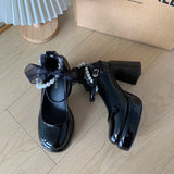 Advbridge Designer Women Dancing Party Mary Jane Shoes Fashion Cross Strap Buckle Shoes 2025 New Spring Autumn Wedding Pumps