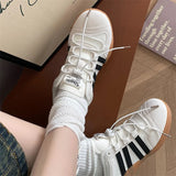 ADVBRIDGE  -  Retro Fashion Trend Casual Flat Ballet Style Single Shoes for Women New Spring Comfortable Versatile Shallow Mouth Sneakers