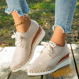ADVBRIDGE  -  Autumn New Style Platform Shoes for Women, Versatile, Non-Slip, Thick Sole, Height-Increasing, Casual Shoes