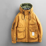 Advbridge Men‘s Wintern outfits Outdoor Workwear Loose Padded Jacket 2024 Winter Warm Hooded Warm Thicken Coat Men Women 2024 Letter Print Patch Design Jacket Advbridge Men‘s Wintern outfits