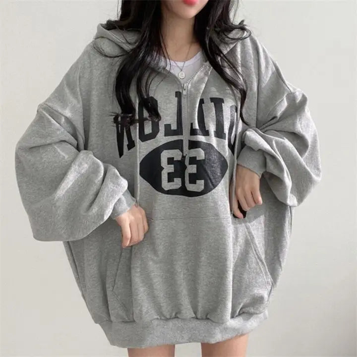 Advbridge Zipper Hoodie for Women New Slim Fit Loose Fit Thick and Plush Thin Top Clothing