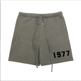 Advbridge Men's 1977 Summer Streetwear Basketball Casual Cotton Shorts Gym Fitness Sports Running Workout Jogger Short Pants Sweatpants