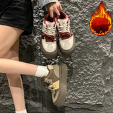 Advbridge 2024 Fashion Winter Women's Shoes Velvet Warm High Top Dad Shoes Comfortable Non-slip Flat Shoes Warm Cotton Casual Sports Shoes