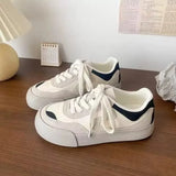 ADVBRIDGE  -  Women's Retro Sports Shoes Thick Bottom Comfortable Casual Sneakers Spring Autumn New Style Mella White Shoes Rubber Sole