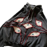 Advbridge Streetwear Retro Hoodie Y2K Clothes Harajuku Hip Hop Retro Eyeball Patch Hoodie Sweatshirt Mens Womens Punk Rock Pullover Jacket