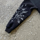 ADVBRIDGE  -  Harajuku Retro Y2k Hoodie Hip Hop Gothic Pattern Printed Long Sleeve Tops Men and Women Streetwear Sweatshirt Hoodies Clothes