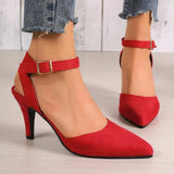 ADVBRIDGE  -  New Spring and Autumn Elegant Solid Color Lace Up Fine High Heel Women's Sandals Sexy High Heel Party Shoes