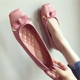 Advbridge Blue Flats Luxury Leather Casual Flat Square Toe Shoes For Women  Ladies Summer Footwear White Pink Genuine Mark Wholesale A
