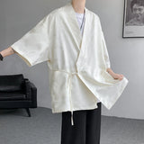 ADVBRIDGE  -  M-5XL Plus Size Kimono Men Cardigan Japanese Kimono Shirt Butterfly Pattern Coat Summer Streetwear Top for Male XXXXXL