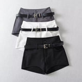 Advbridge A Line Shorts Women Summer Hot Girls Slim Design High Waist Retro Basic Black All-match Trendy Casual Females