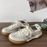 Advbridge Beige Canvas Sneakers Woman Flats Shoes Spring Autumn Platform Sneakers Women Vulcanized Shoes Lace Up Sports Casual Sneakers