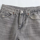 Advbridge Winter New Product Women's Fashion and Casual Versatile Wide Legs, Mid Waist, Long Floor Dragging Jeans