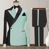 Advbridge One Button Men's Suits New Design Costume Homme Peak Lapel 2 Piece Jacket Pants Full Sets Luxury Costume Homme Custom Blazer
