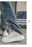 ADVBRIDGE  -  White Men Sneakers Breathable Skateboarding Shoes Outdoor Mens Walking Running Shoes Couple Lightweight Casual Shoes