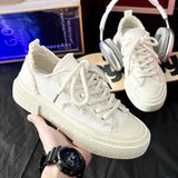 ADVBRIDGE  -  New Design Men Women Casual Skate Shoes Unisex Trendy Canvas Sneakers Breathable Soft Students Sports Shoes Lace Up 35-44