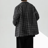 Advbridge Spring Men Plaid Suits Jackets Plaid Blazers for Men Houndstooth Leisure business Jacket