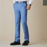 ADVBRIDGE Men Spring Fashion Business Office Suit Pants Male New Streetwear Solid Casual Straight Pants Men Loose Full Trousers H118