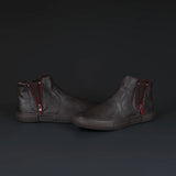 Advbridge Men's Chukka Boots Waterproof Leather Casual Lace Up Ankle Oxford Boots Daily Dress Shoes For Men