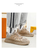 Advbridge Fashion Men Running Shoes Breathable Male Sports Shoes Anti-slip Men's Walking Shoes Outdoor Lace-up Sneakers