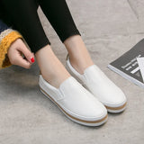 Advbridge New Spring Autumn Soft Leather Shoes Women Flats Fashion Brand Ladies Loafers Casual Womens White Shoes