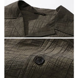 ADVBRIDGE  -  Summer Lightweight Thin Cool Shirts Men Retro Loose Casual Short Sleeve Cargo Shirt Cityboy Streetwear Plus Size Shirts Blouses